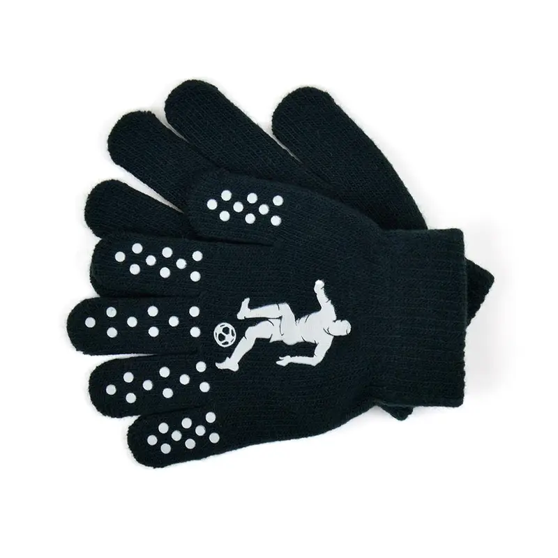 A2Z 4 Kids Boys 3 Pack Gloves Thermal Magic Winter Warm Knitted Mitten Full Finger Stretchy Walking Riding Gloves Grip With Animal Camo Football Grippers One Size Fit Suitable For Age 5-13 Year 4