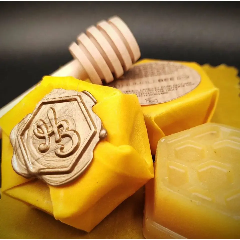 Humble Bee Honey Soap with Beeswax Wrap and seal