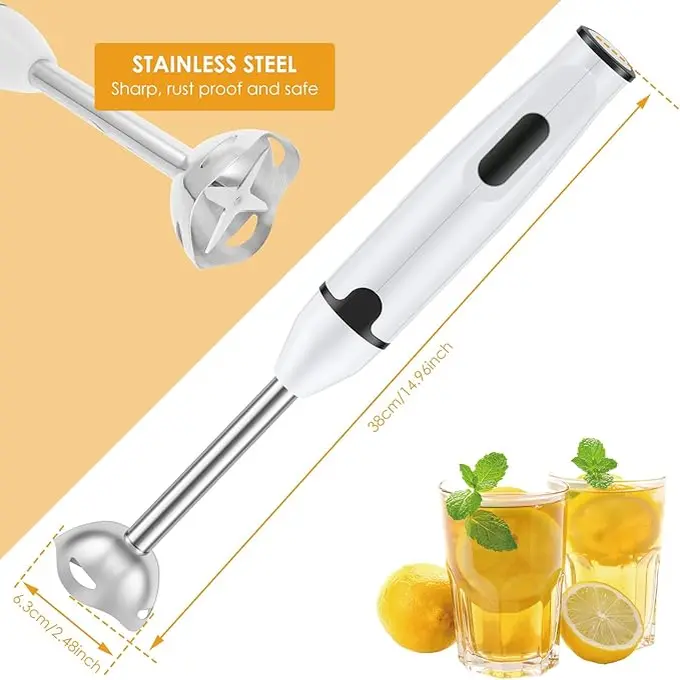 400W Hand Blender Electric Stick Blender Curry Fruit Food Mixer Juice Cream Tool 2