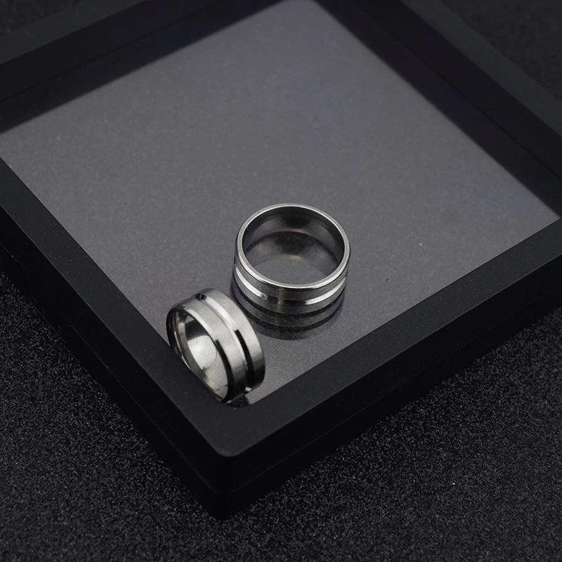 Women's Stainless Steel Stealth Ring - Tarnish-Free and Versatile 0