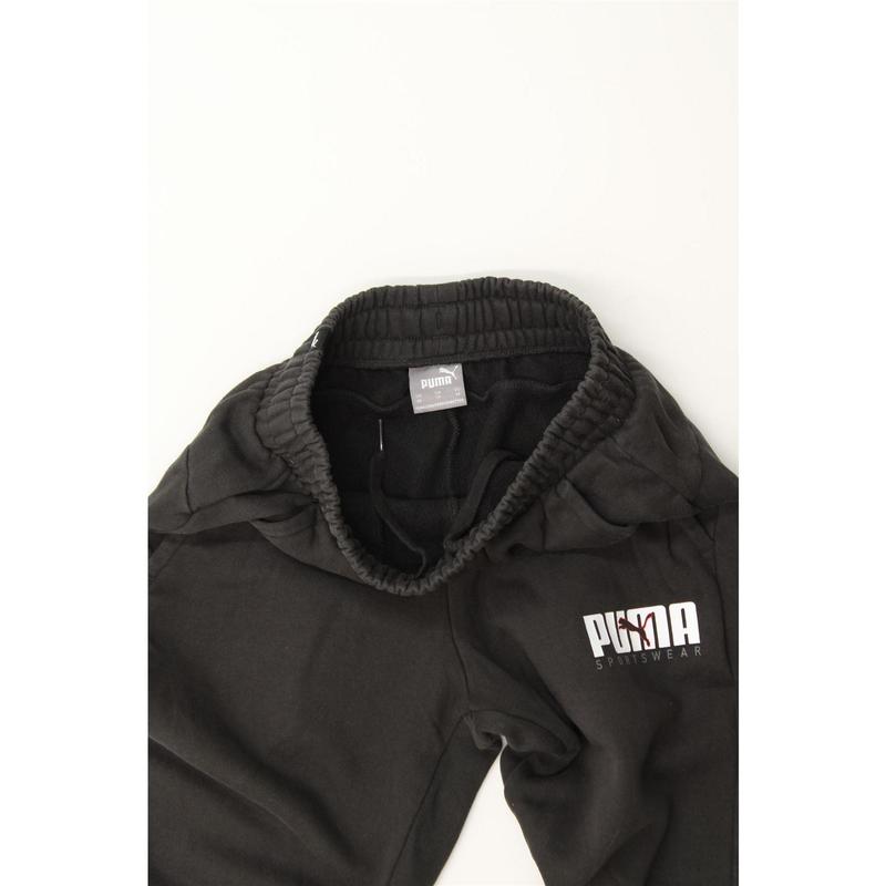 Pre-Owned Vintage PUMA Mens Graphic Tracksuit Trousers Joggers XS Black Cotton 3