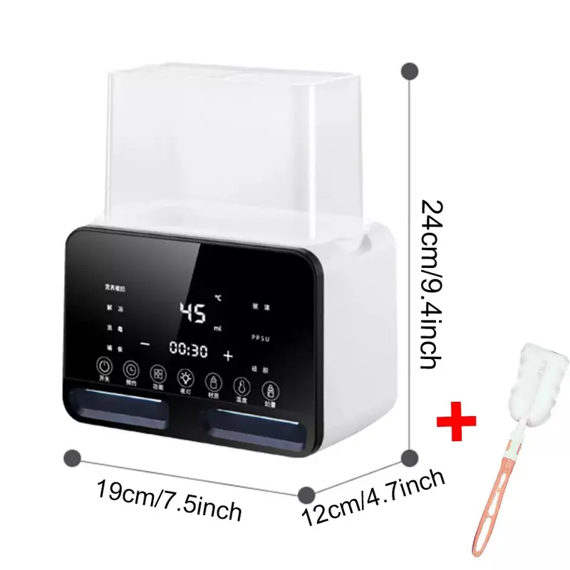Baby Bottle Warmer Steriliser Fast Milk Warmer with LCD Display and Timer UK 0