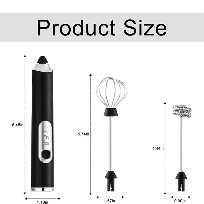 Product Introduction of ⭐[Delivery In 2-3 Days]⭐Rechargeable Electric Milk Coffee Frother Whisk Egg Beater Handheld Frappe Mixer 23