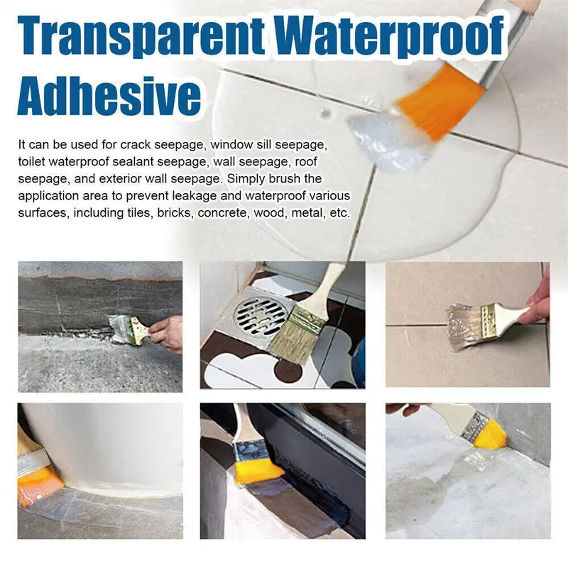 Bathroom Transparent Waterproof Glue Waterproof Coating Agent Long-lasting HOT. 4
