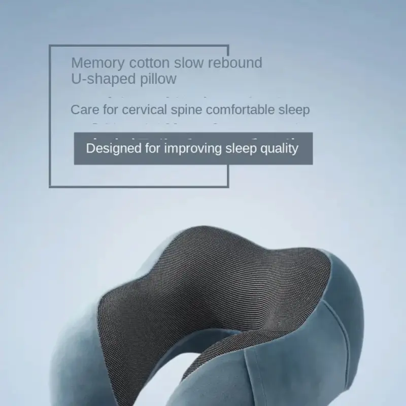 1pcCute U-shaped Pillow Airplane Travel Neck Pillow Office Nap Pillow Cervical Pillow Neck Protector Neck Protector Creative Gift U-shaped Pillow 7