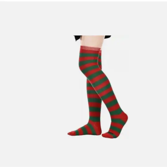 Women's Full Striped Thigh High Stockings - Colourful Over The Knee Socks - Underwear, Womenswear 7