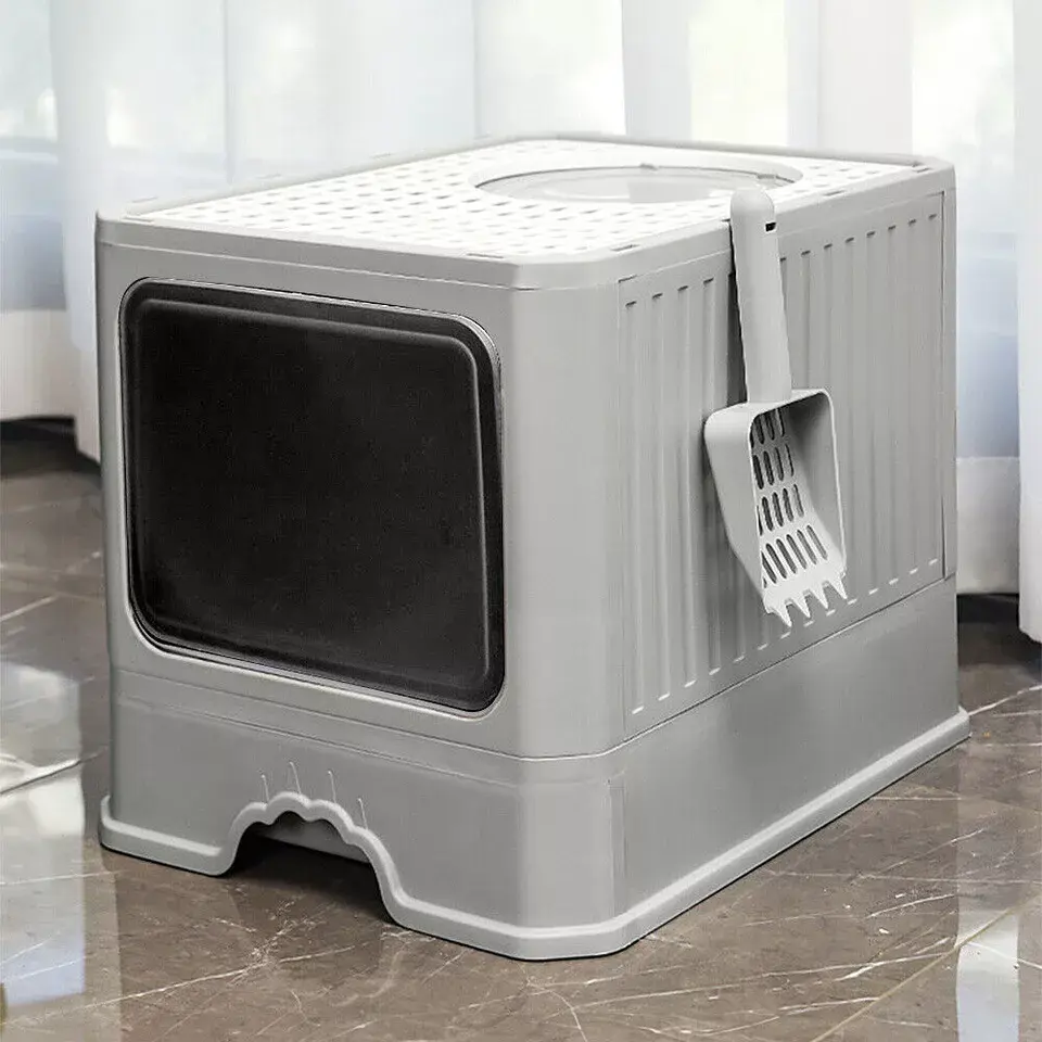 XL Large Hooded Cat Litter Box Cat Pan Drawer Self Cleaning Cat Potty Tray