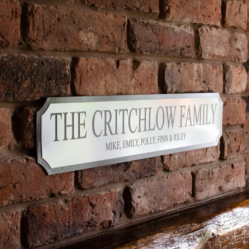 Personalised Family Street Sign - Outdoor Waterproof 7