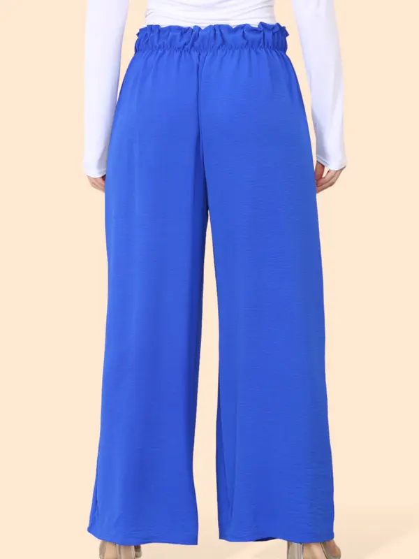 [Silu Boutique] Lightweight Wide Legged Palazzo Trousers, Fits up to UK20, Spring Casual Trousers, Daily Trousers, Summer and Spring Wear 2