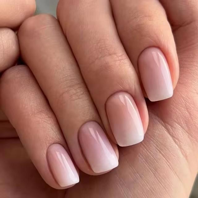 Short French Classic Fake Nails - 24pcs for Nail Art and Care - Nail Care 3