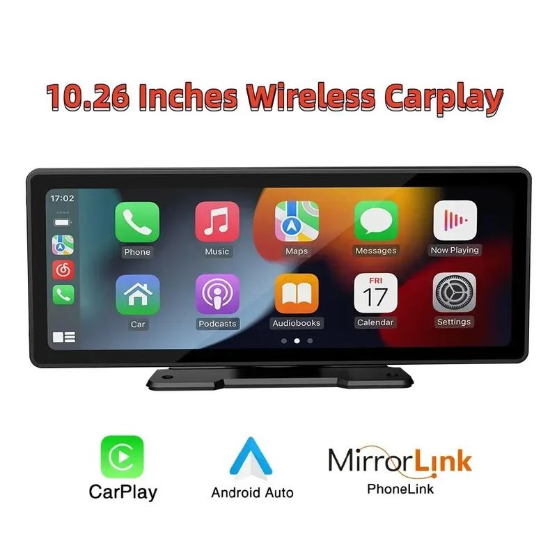 Universal 10.26" Screen Car Radio Multimedia WIFI Video Player Wireless Carplay Screen for Apple Or Android black touchscreen 0