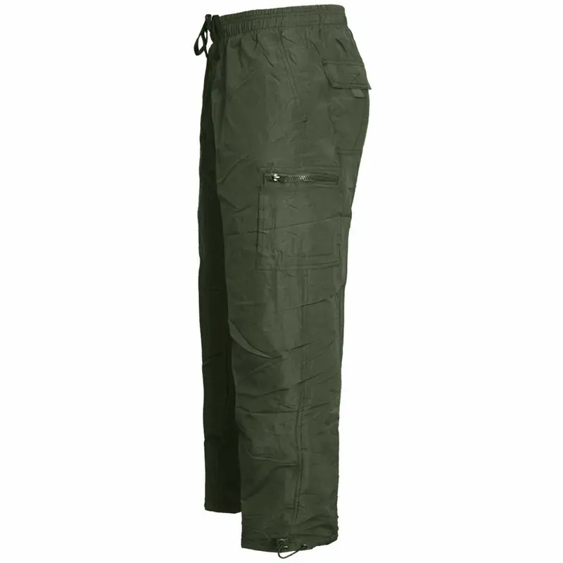 Mens Thermal Fleece Lined Elasticated Cargo Combat Work Walking Trousers Pants Fabric Menswear 5