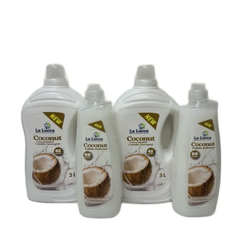 Detergent and Softener Bundle x4 for Household Use Lalucca and Asevi 2