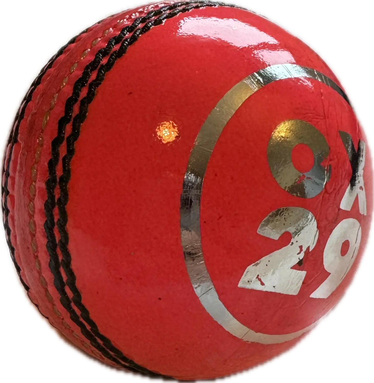 OX29 Men's Pink 'A' Grade Royal Crown 5 1/2 oz, 5.5 oz, 156grams Cricket Ball for matches and training indoor and outdoor, 4 piece hand stitched sewn design