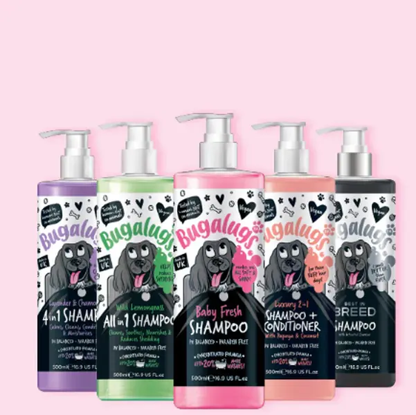 Bugalugs Dog Shampoo and Paw Cleaners