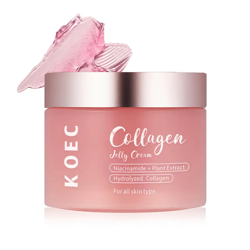 Collagen Jelly Cream, Niacinamide and Hydrolyzed Collagen Women's Moisturizing Cream, Moisturizing Collagen Mask for All Skin Types 4