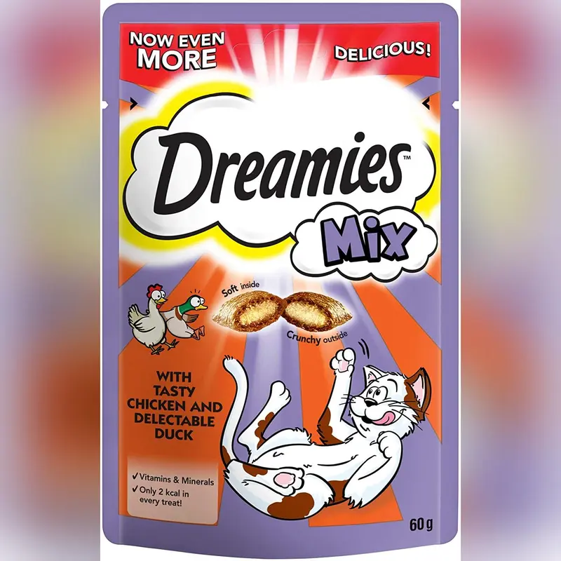 Dreamies Mix Chicken & Duck - 8 x 60g 1