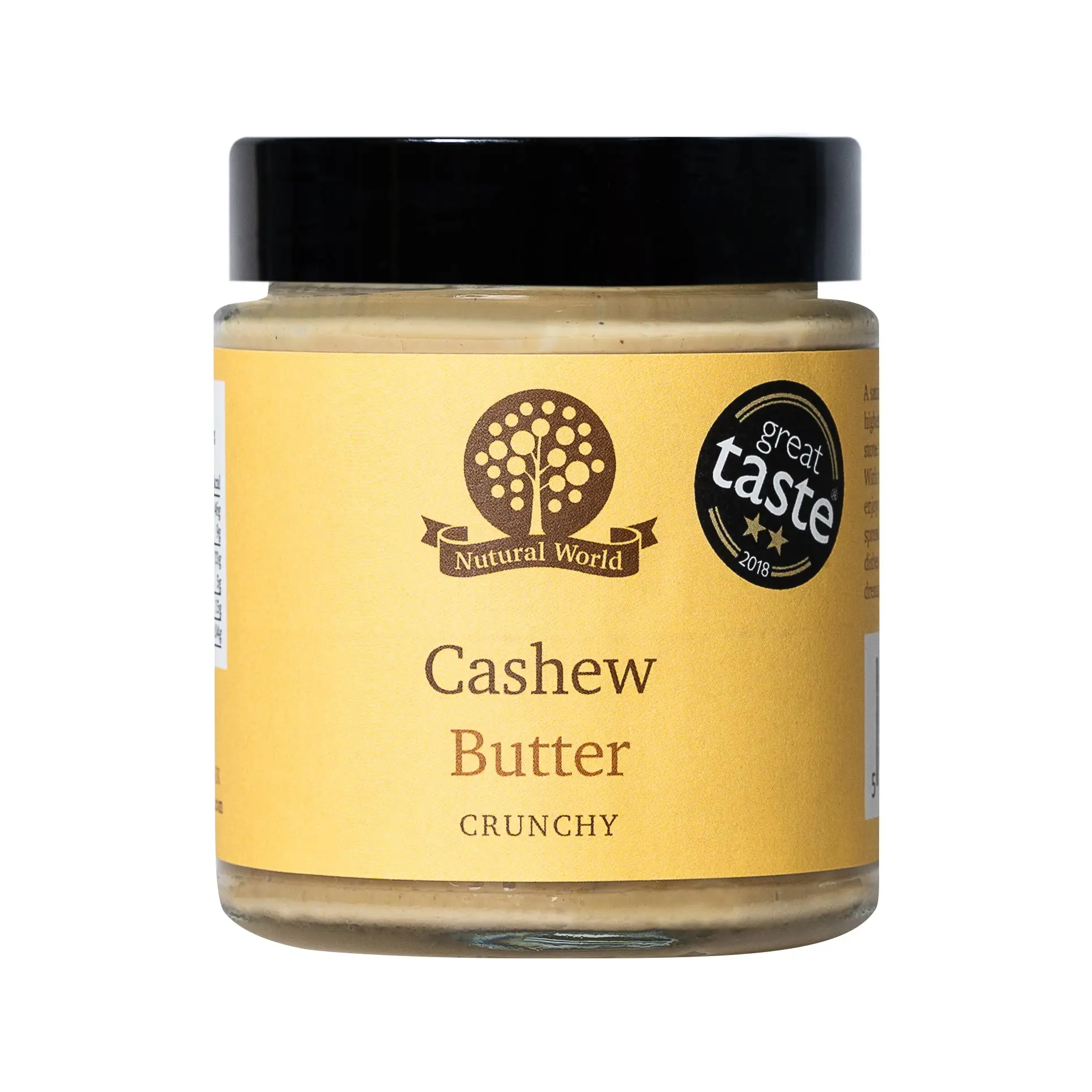 Nutural World - Crunchy Cashew Nut Butter (170g) Great Taste Award winner