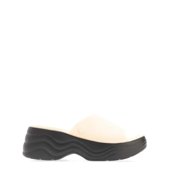 Crocs Womens Skyline Platform Sliders Sandals Summer Pool Beach Wedge