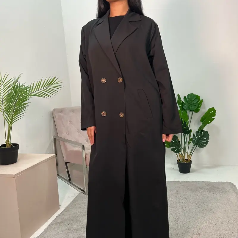 Ladies oversized button boyfriend lightweight duster coat onesize uk 6-16 8