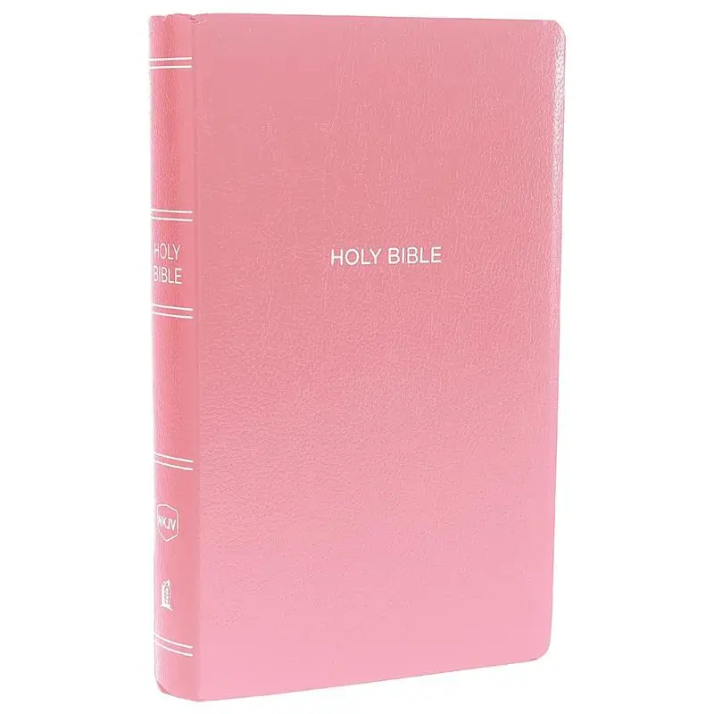 New King James Version Holy Bible - NKJV Pink & Red Letter Leather-Look Gift and Award Bible 0