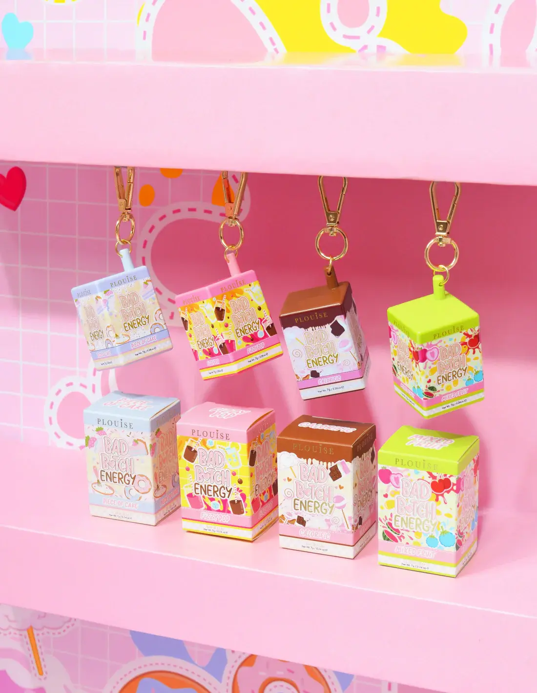 P.Louise Bad Bitch Energy Keychain Lip Balm