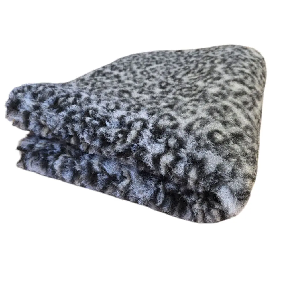 Vet bedding Non-Slip Vet Bed Grey Leopard Print Pattern Premium