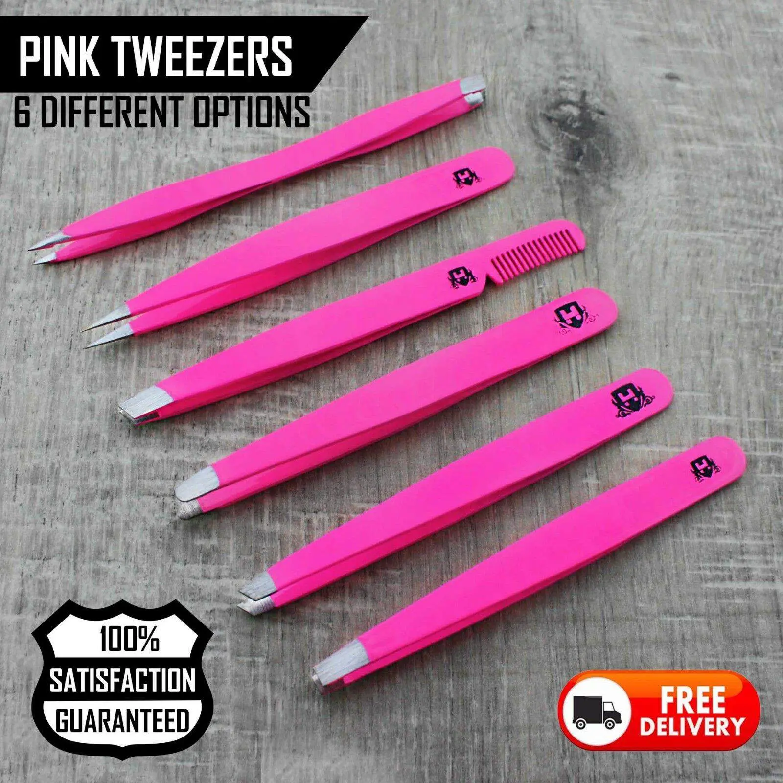 Haryali London Pink Eyebrows Tweezers