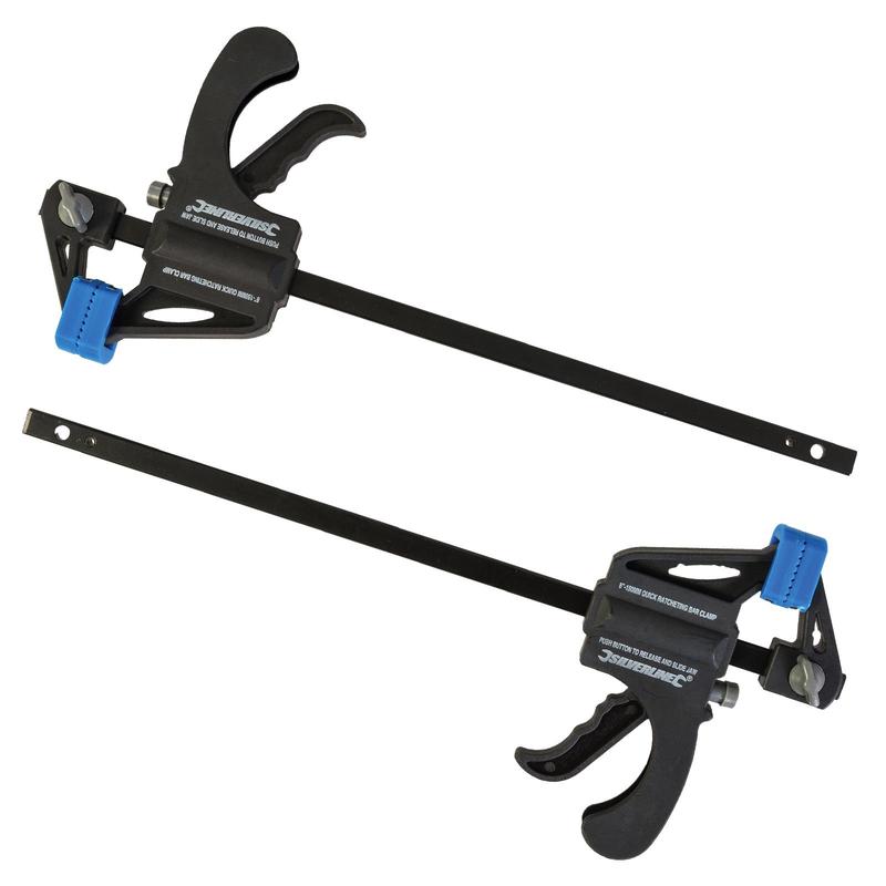2 x Silverline 150mm Heavy Duty Mini Clamps 1