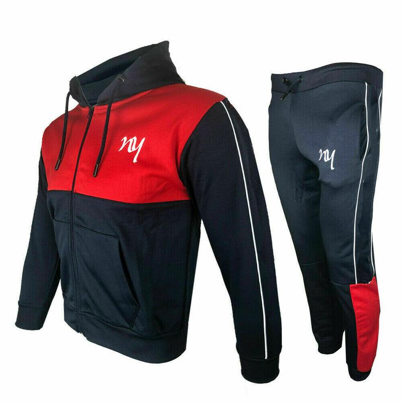 Boys slim fit tracksuit Jogging Bottom top & hoodie Hoody Junior, Kids 2