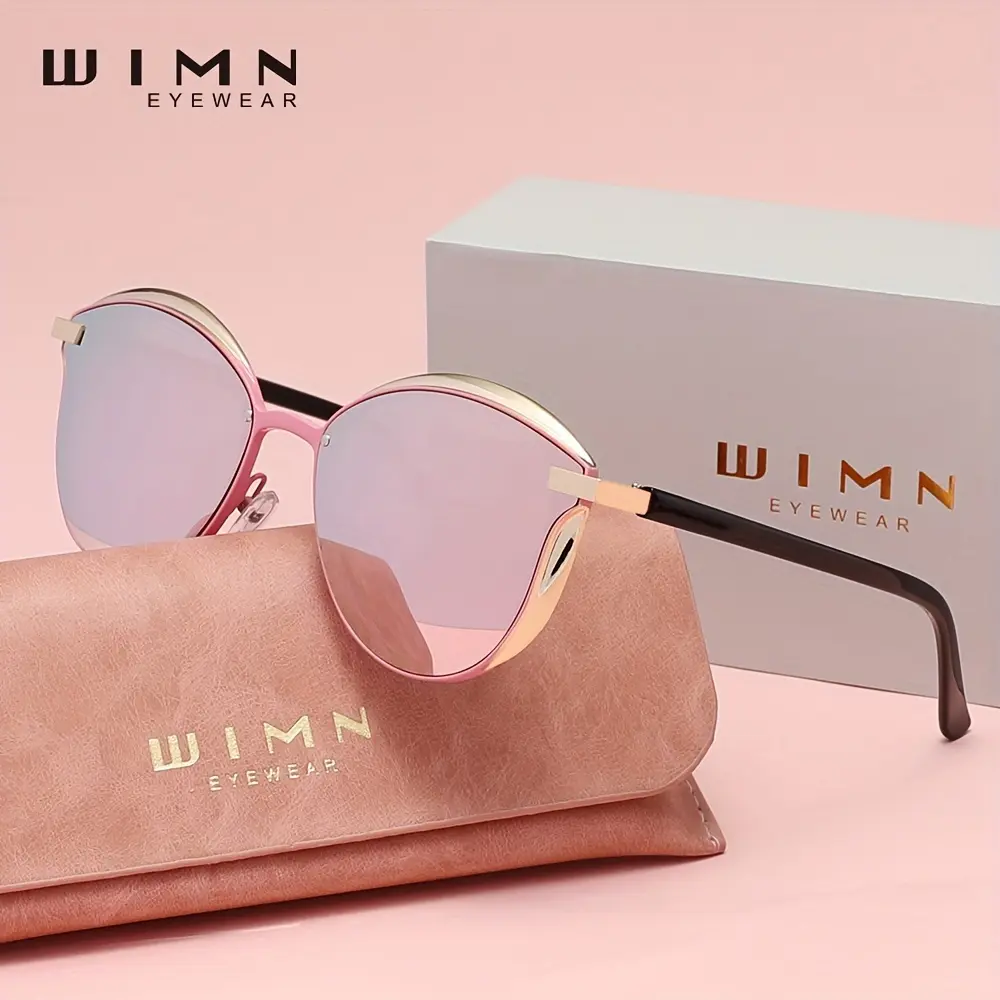 [Perfect Polarized Chic Cat Eye] WIMN Chic Cat Eye Polarized Fashion for Women - Perfect for Running & Outdoor Parties, Fashionable Summer Beach Accessory, Ideal Holiday Gift