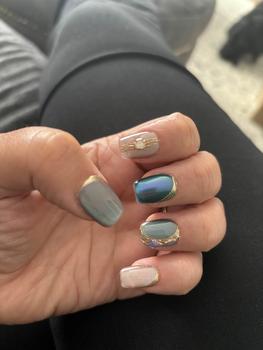 Product Review of Top-Tier Quality Manicure, TUGE NAIL Blossom Series 100% Handcrafted Press On Nails Nail Art, Cat's Eye Effect, French Tip Nail, Reusable, Long-Lasting, Eco-Friendly, DIY Manicure, Variety of Designs & Sizes Nail Care Nail Polish Cutics Cosmetic from t**5 0