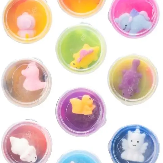 1x Random Slime Buddies with Squishy on Top - Classic & Novelty Toy 1