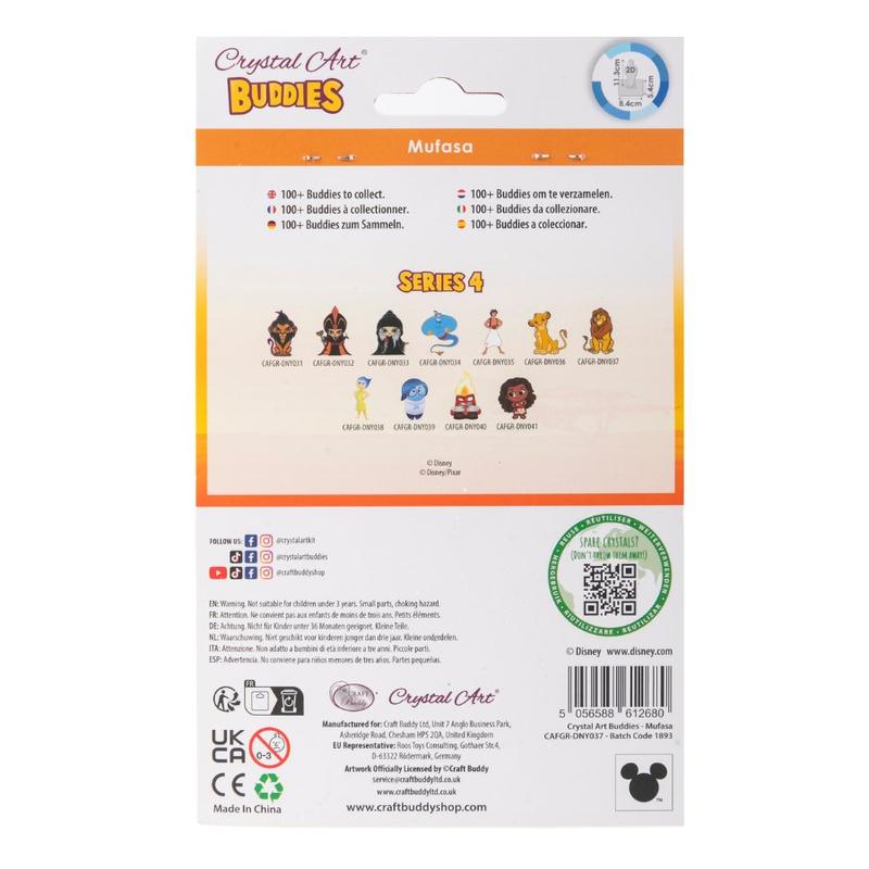 Mufasa Crystal Art Kit – Disney Buddies Series | DIY Diamond Painting 6