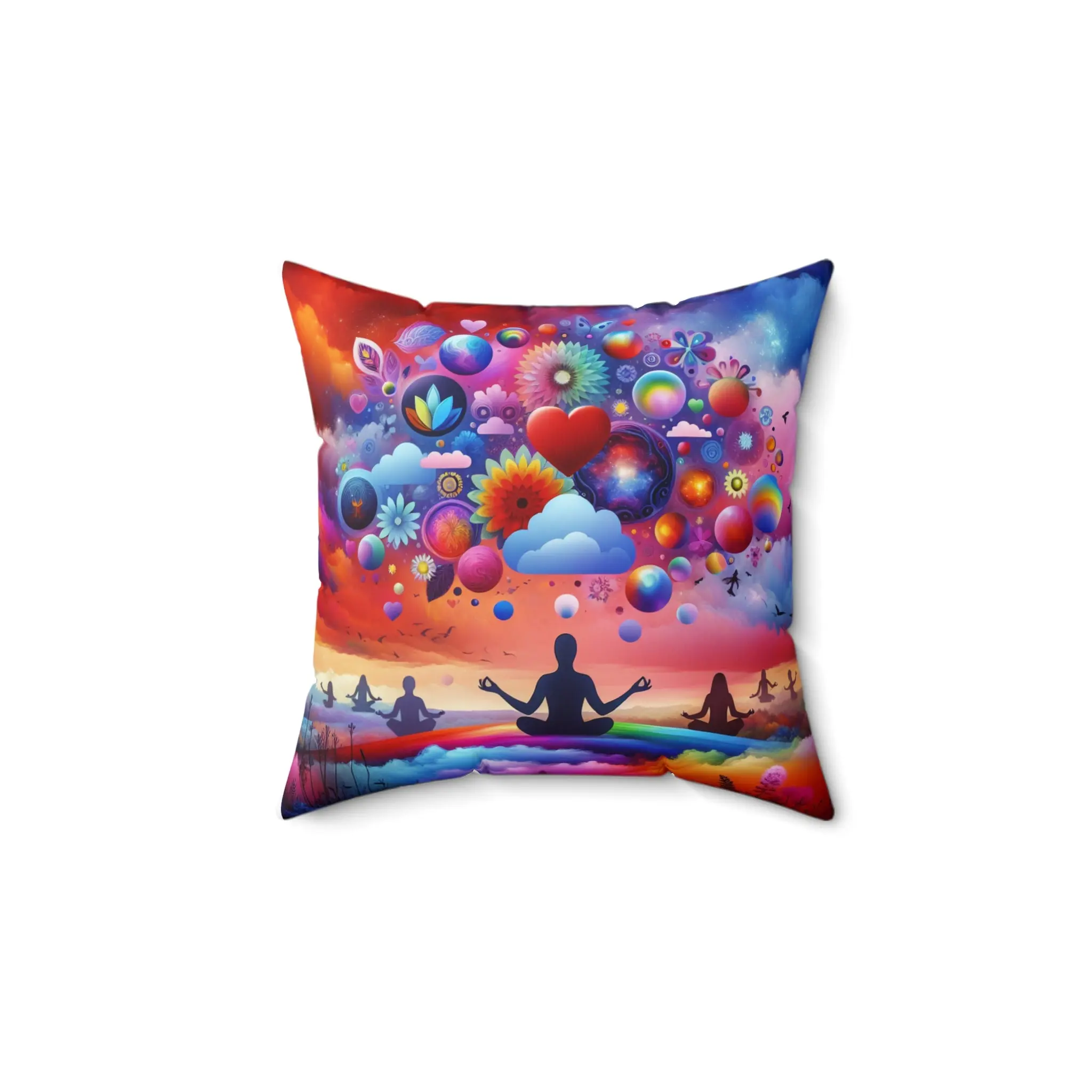 Spun Polyester Square Pillow