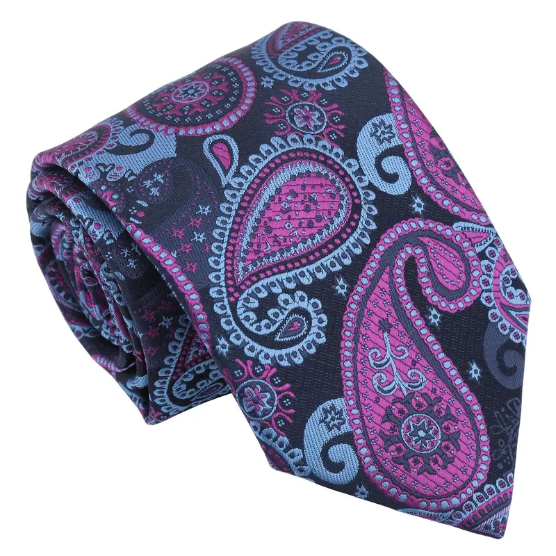 DQT Paisley Bohemian Men's Tie Perfect for Wedding Formal Attire Special Occasions 6