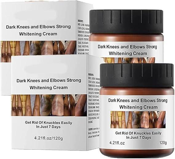Intensive Dark Knees, Elbows & Knuckles Whitening Cream - Advanced Skin Lightening for Tough Dark Spots, Moisturizing Formula for Even Skin Tone - 120g 1