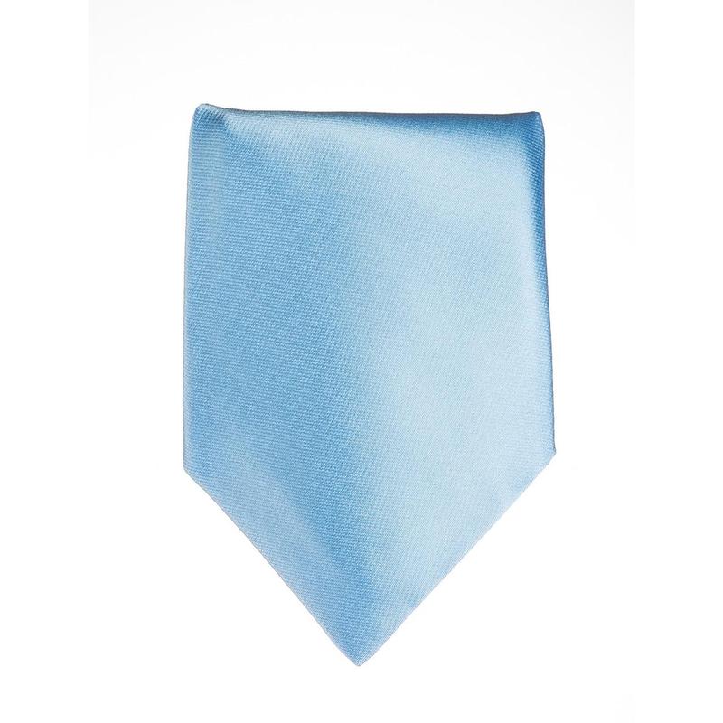 Skinny sky blue tie - Paisley 1