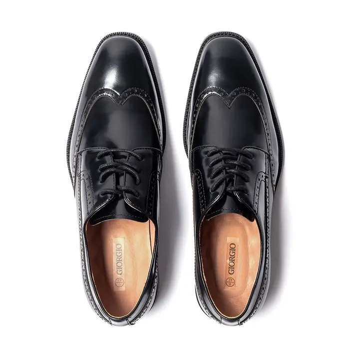 Giorgio Mens Brogue Leather Oxford Shoes Lace Up 5