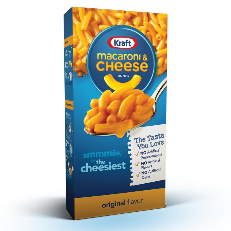 Kraft Macaroni Cheese Smaller Pack 206g (Pack of 5) - Enriched Spiral Pasta - Carb 4
