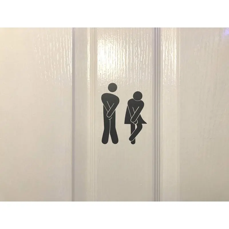 Toilet sticker | Funny bathroom sign