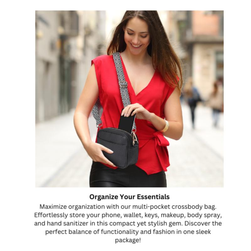 Product Introduction of Crossbody Bag Women by Lily England -  with Adjustable Wide Strap & Chain - Multiple Pockets 2