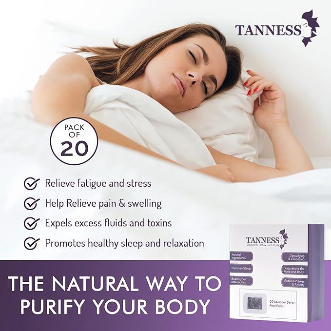 20 Pack Lavender Foot Pads | Detox Foot Patches | Foot Spa Deep Cleansing Pads with Adhesive Films for Removing Body Toxins, Migraine Relief, Foot Care, and Sleep Aid (Lavender) 4