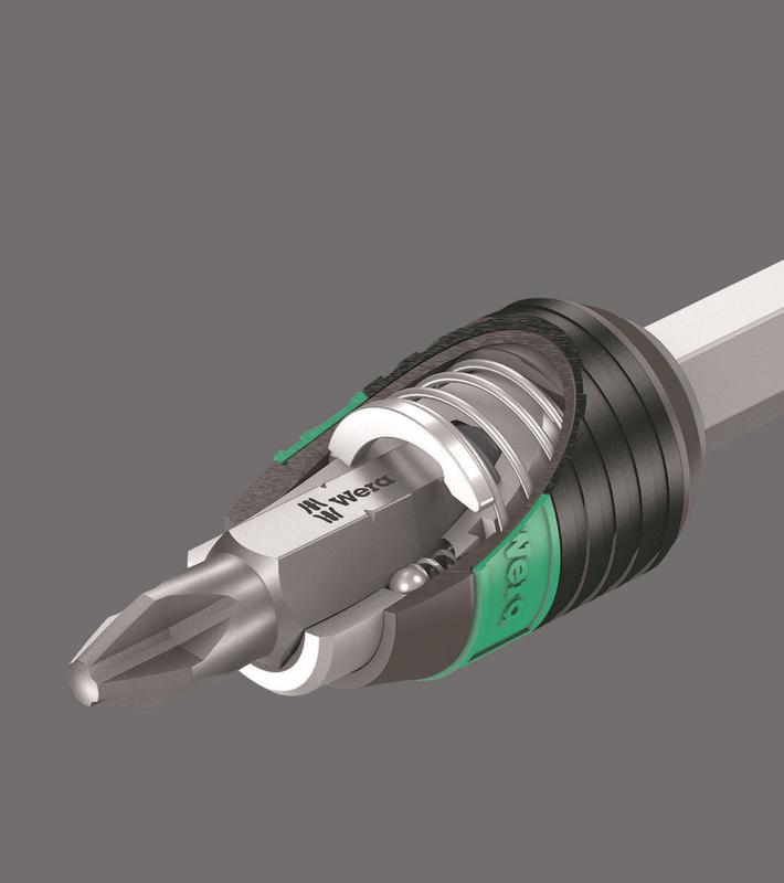 Wera 50mm Length Rapidaptor Bi-Torsion Magnetic Cordless Screwdriver Bit Drill Holder, 052502 2