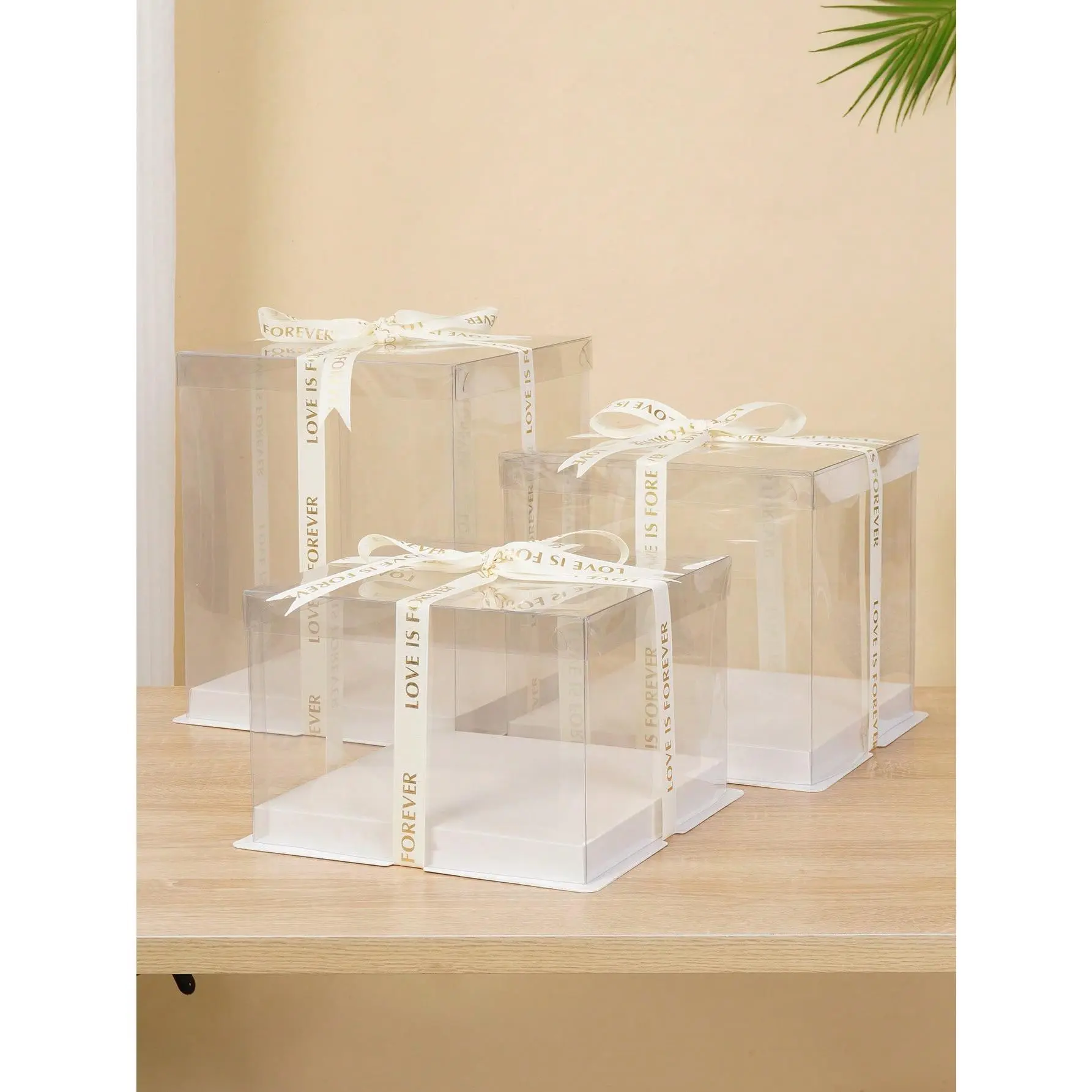 1 Piece/Transparent Cake Box Baked Food Gift Box Suitable For Cakes, Pastries, Chocolates, Cookies, Pies, Birthday Parties, Weddings, Valentine's Day, Gift Packaging Boxes School Supplies Food Bag Food Box Suitable For Candy Chocolate Cookies Etc.