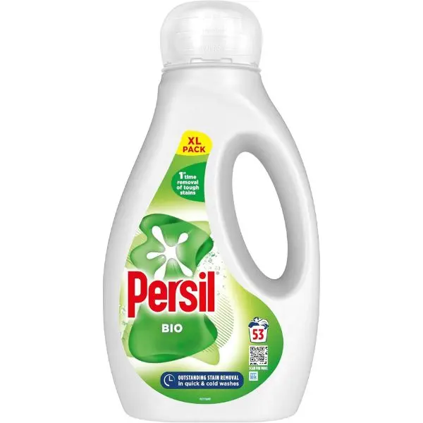 Household Laundry Washing Liquid Detergent - 1st Time Removal of Tough Stains - 53 Washes (1.431 L)