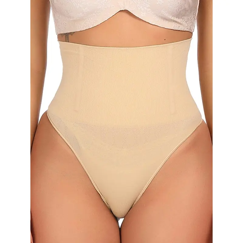 Powersculpt® Seamless high waisted 4 Steel Boned Shapewear Thong 1
