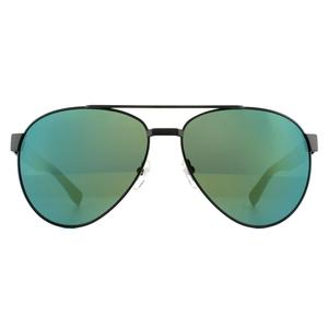 Lacoste Sunglasses L185S 315 Matte Green Green Mirror for Unisex Sunglasses - Mens - Womens - Sunglasses - Eyewear