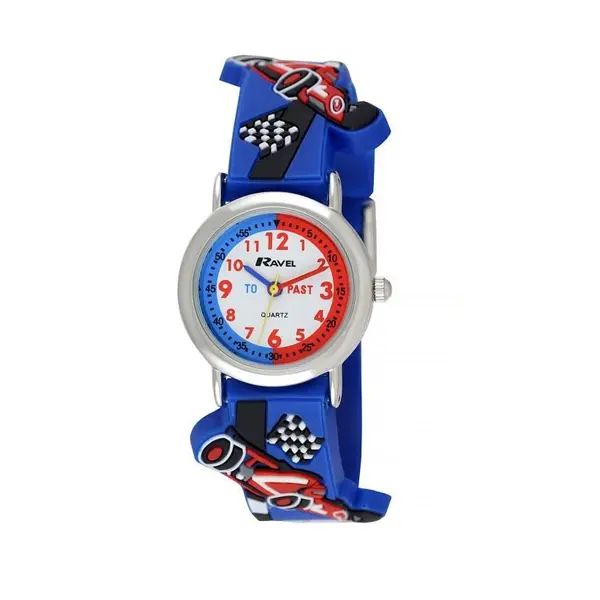Ravel Kids Racing Car 3D Time Teacher Watch - Fun Learning & Style! 0
