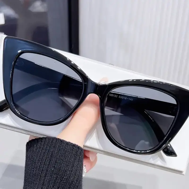 Y2K Cat Eye Fashion Jelly Color Block Sun Shades for Women and Men - Ideal for Beach Party and Club Events 3